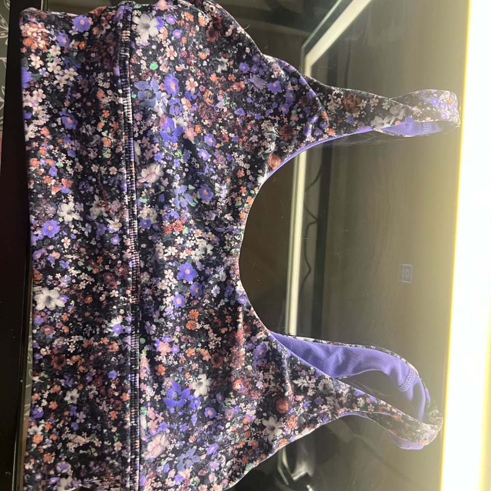 Lululemon floral sports bra